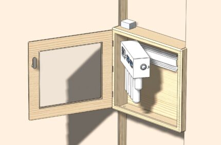 Dental water treatment system cabinet design