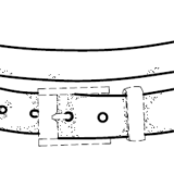 Design Patent Drawing – Belt