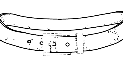 Design Patent Drawing – Belt